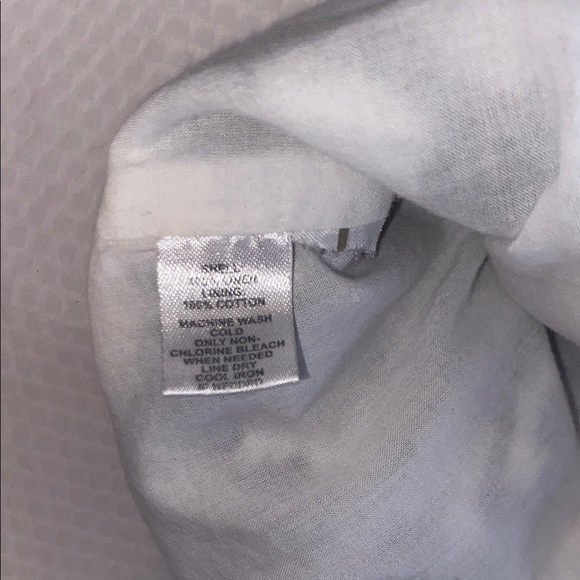 LOFT Gray and White Midi Dress Linen Lined with Cotton - Picture 9 of 10